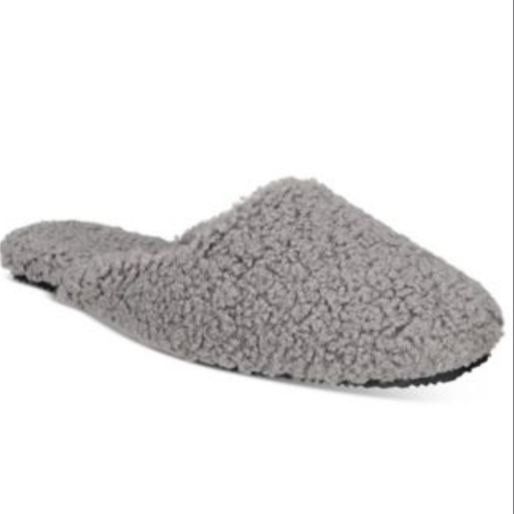 Alfani Women’s Shearling Slide Slipper in Gray Size M (7-8)